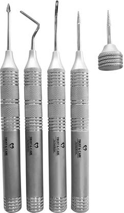 TRUST & CARE FLEXIBLE PERIOTOMES SET OF 5-PCS WITH SCREW Dental Elevator