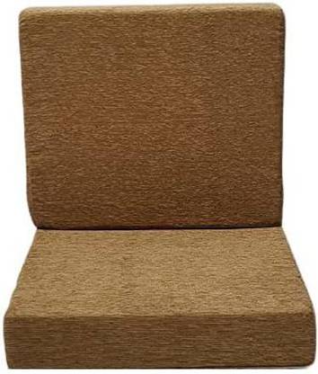 LKBS ART Cushions with Cover , 32 Density 21 x 22 x 5Inch, 32 Density Back 21 x 18 x 4 BROWN Floor Chair