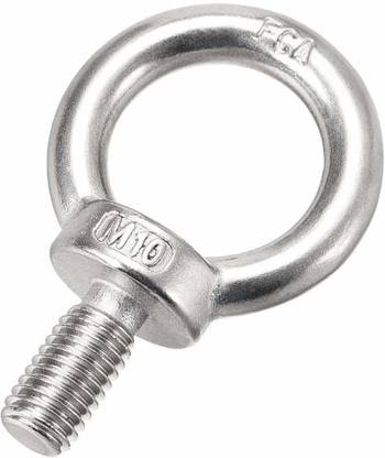 Social Pigeon Bolt Stainless Steel Lifting Eye Bolts Screw Kit for Hanging Ropes (30 MM, 4)
