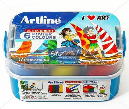 Artline 6 Poster Color Ultra Bright Pack of 6