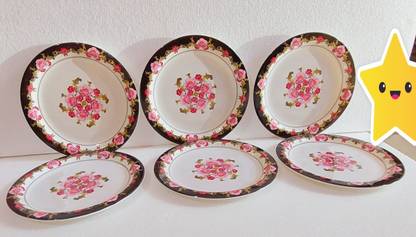 pleasing forest melamine 7.5 inch snack rice lunch plate tableware Quarter Plate