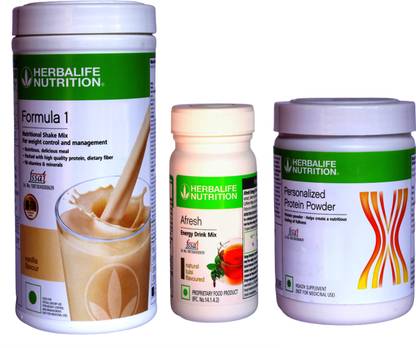 Herbalife Nutrition Formula 1 Shake Vanilla + Protein Powder 200G + Afresh Tulsi Protein Shake