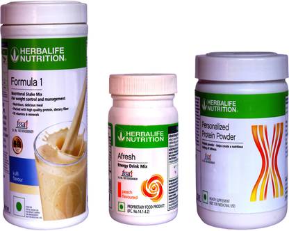 Herbalife Nutrition Formula 1 Shake Kulfi + Protein Powder 200G + Afresh Peach Protein Shake
