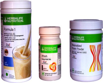 Herbalife Nutrition Formula 1 Shake Kulfi + Protein Powder 200G + Afresh Elaichi Protein Shake
