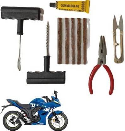 AutoGnix Tire Puncture Repair Tool Ket For Suzuki Gixxer SF Tubeless Tyre Puncture Repair Kit