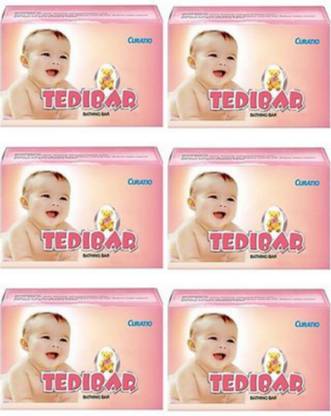Tedibar Baby Bathing Bar Soap Pack of 6 pc (75 g)