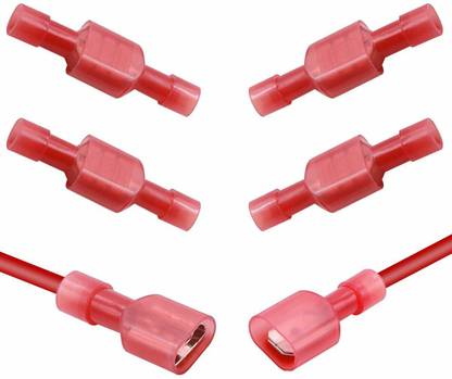 MERKEL 20 Pairs / 0.5-1.5 Sq.mm 10 Amp Quick Electrical Cable Connectors (Red) Locking Wire Connector