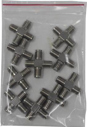 Pyai 3-Way Plus-Type Coax Cable Splitter Coax Cable Splitter Wire Connector