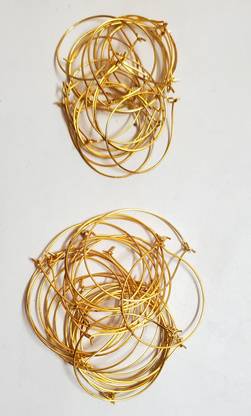 ShopTalk Golden ring Big & small (each 20 pcs) size ( big 4 cm & small 3 cm ) approx