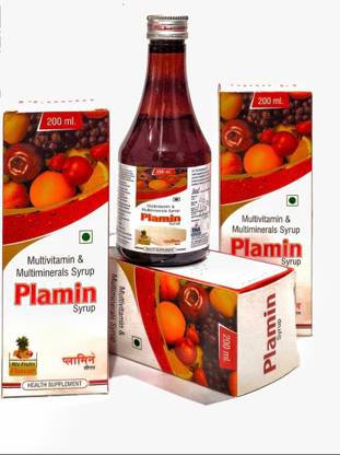 Dr Alexander lab Plamin Multivitamin & Multiminerals Syrup An Ayurvedic Formation 200ml pack of 4