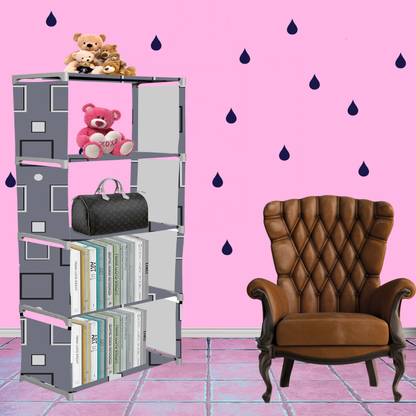 Flipkart Perfect Homes Studio Metal Open Book Shelf