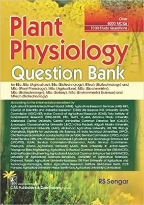 PLANT PHYSIOLOGY QUESTION BANK (PB 2022)