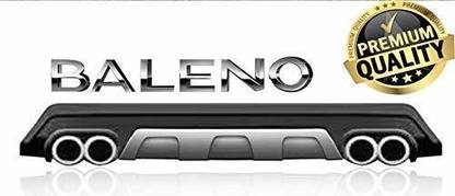 junior Maruti Baleno rear diffuser (With Light) High Quality ABS material Bumper Cap