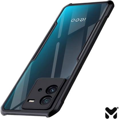 MOBIDEER Back Cover for iQOO Neo 6 5G, Transparent Hybrid Hard PC Back TPU Bumper