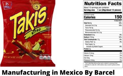 Takis Nitro New Look Habanero & lime Chips Same Intensity Tortillas