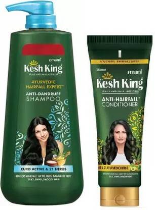 Kesh King Anti Dandruff Shampoo 600ml + Anti-Hairfall Conditioner 200ml