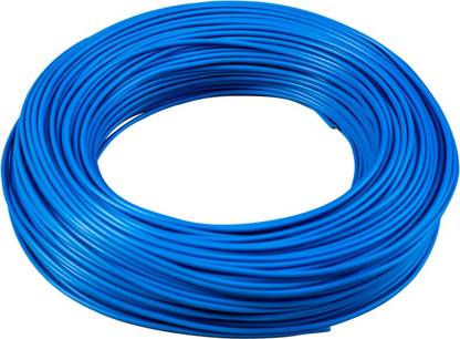Exxelo Copper 1 sq/mm Blue 5 ft. Wire