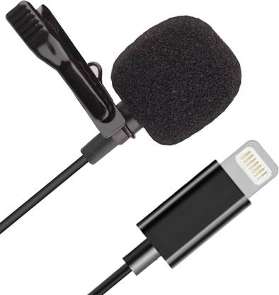 MOOZMOB Professional Grade Omnidirectional Lightning Collar Mic for iOS Phone Collar Mic Lightning Jack Supported Phone Mic for Youtube Video Recording Podcast ASMR