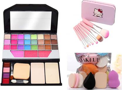 PRO TYA 6155 MAKEUP KIT + MAKEUP BRUSHES+ PUFF SET