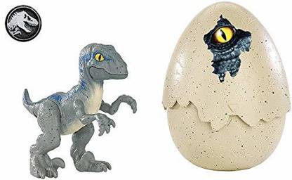 Jurassic World HATCH 'N PLAY DINOS Velociraptor Blue