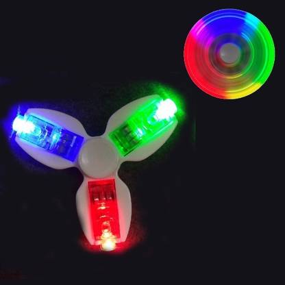 BACHPANKAPYAR Fidget Led Hand Spinner|Colorful RGB light Spinner|Stress Reliefer (Multicolor)