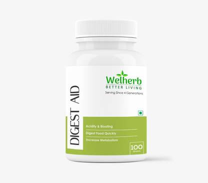 Welherb DigestAid for Acidity, Indigestions, Gas relief | 100 percent Ayurvedic | 100g