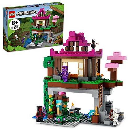 LEGO Minecraft The Training Grounds 21183 Building Kit; Minecraft House Dojo and Cave