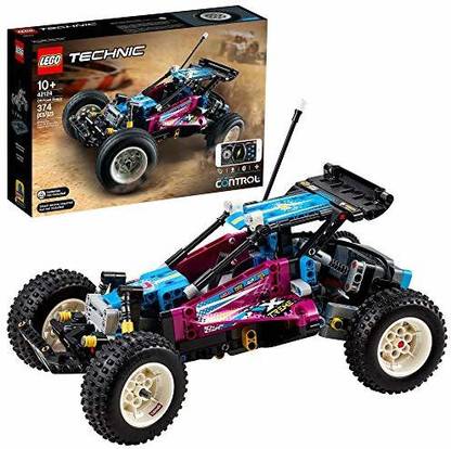 LEGO Technic Off-Road Buggy 42124 Model Building Kit; App-Controlled Retro RC Buggy T