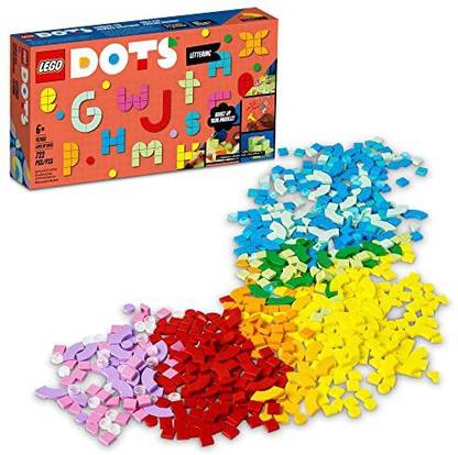 LEGO DOTS Lots of DOTS – Lettering 41950 DIY Craft Kit; Fun Alphabet to Inspire Creat