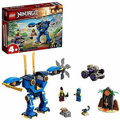 LEGO NINJAGO Legacy Jay’s Electro Mech 71740 Ninja Toy Building Kit Featuring Collect