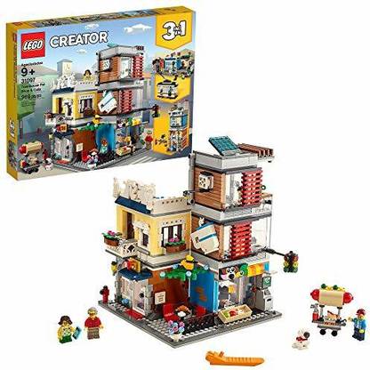LEGO Creator 3 in 1 Townhouse Pet Shop & Café 31097 Toy Store Building Set with Bank,