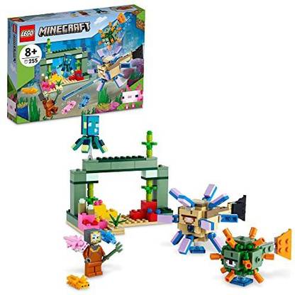 LEGO Minecraft The Guardian Battle 21180 Building Kit; Underwater Adventure Playset;