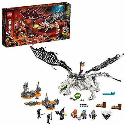 LEGO NINJAGO Skull Sorcerer’s Dragon 71721 NINJAGO Dragon Set Featuring Warrior Toy F