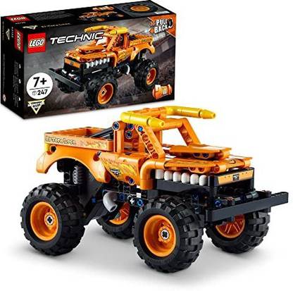 LEGO Technic Monster Jam El Toro Loco 42135 Model Building Kit; A 2-in-1 Pull-Back To