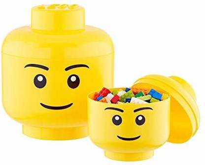 LEGO Storage Head (Large) -Boy, Yellow