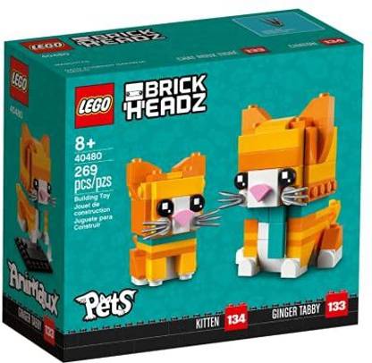 LEGO BrickHeadz Ginger Tabby Cat Set 40480