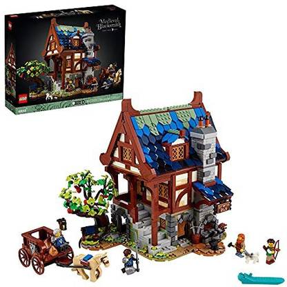 LEGO Ideas Medieval Blacksmith 21325 Building Kit; Impressive Build-and-Display Model