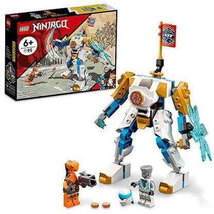 LEGO NINJAGO Zane’s Power Up Mech EVO 71761 Playset Featuring Ninja Battle Toys, NINJ