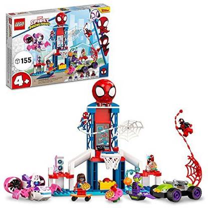 LEGO Marvel Spidey and His Amazing Friends Spider-Man Webquarters Hangout 10784 Build