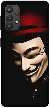 Yoprint Back Cover for Samsung Galaxy M32 Joker Smile Mask,Joker Mask Image,Mask Image Printed cover