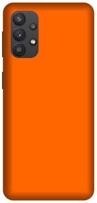 Yoprint Back Cover for Samsung Galaxy M32 Orange Color Printed cover