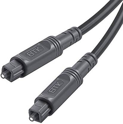 Etzin Fiber Optical Cable 3 m EMK Digital Optical Audio Cable Toslink Cable Fiber Optic Cord 3m