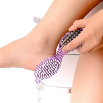 myxes 4In1 Foot File With Pedicure And Manicure Brush Multi Use Pedicure Tool M36