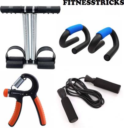 Fitnesstricks Gym Home Workout Set Fitness Accessory Kit Kit