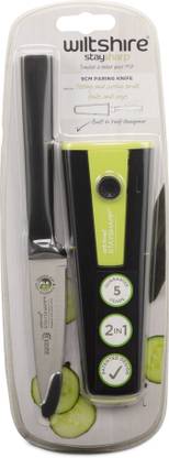 Wiltshire 1 Pc Stainless Steel Knife "Stay Sharp" Parer Knife, Black Handle, Size 9 cm