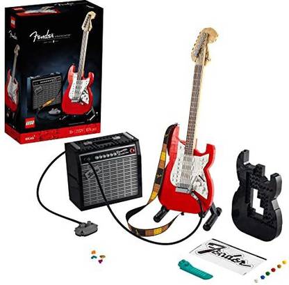 LEGO Ideas Fender Stratocaster 21329 Guitar Building Kit 1 079 Pieces