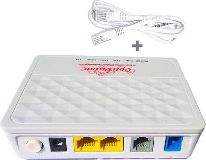 Optivision XPON ONU, Optical Network Unit 1GE Port + 1FE Port + 1Voice, Optic Fiber FTTH Router 0 GHz 1000 Mbps Wifi Speed NA NA