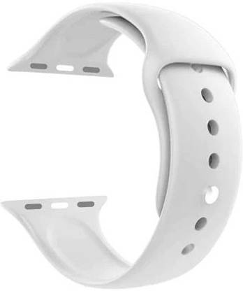 Speeqo Off White Silicone Apple WatchBand (42/44/45mm) Smart Watch Strap