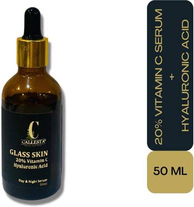 Callesta Glass Skin Illuminating Face Serum - 20% Vitamin C with Hyaluronic Acid