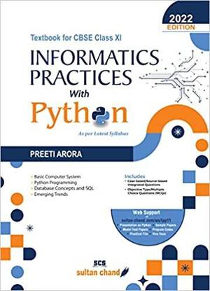 CBSE Textbook Of Information Practices With Python Class 11 (2022-23)